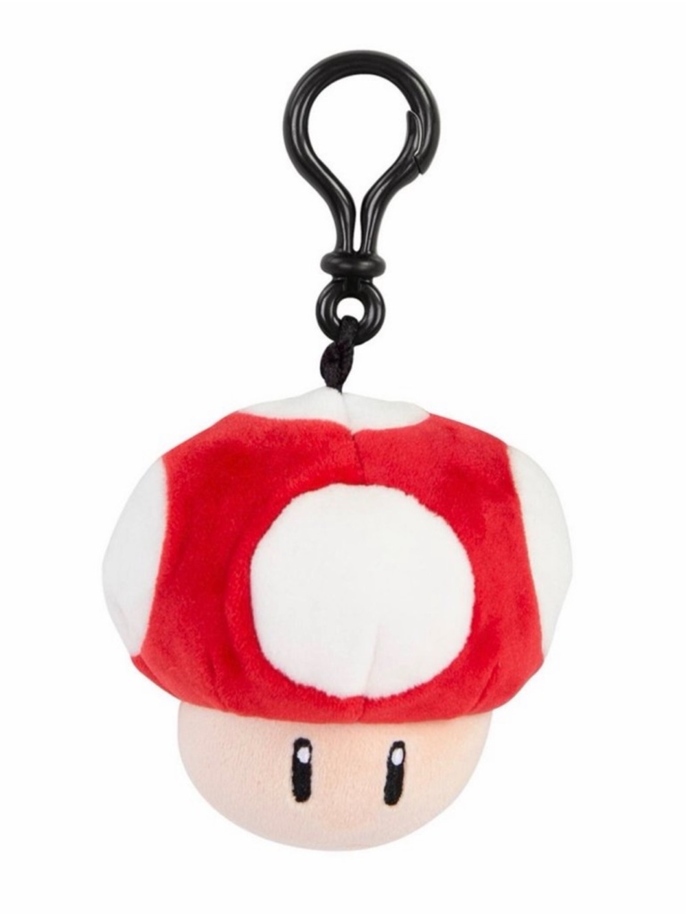 NWT Club Mocchi-Mocchi- Super Mario Mushroom Plush Clip-On Keychain